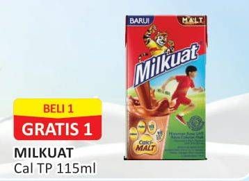 Promo Harga MILKUAT Susu UHT 115 ml - Alfamart