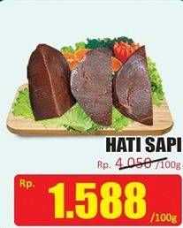 Promo Harga Beef Liver (Hati Sapi) per 100 gr - Hari Hari