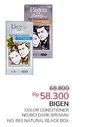 Promo Harga Bigen Speedy Hair Colour Conditioner Dark Brown 883, Natural Black 881  - Indomaret