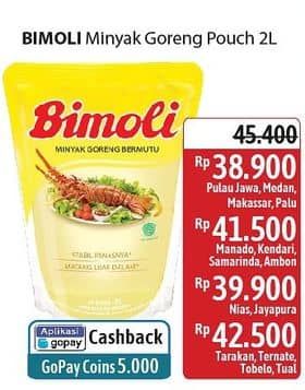 Promo Harga Bimoli Minyak Goreng 2000 ml - Alfamidi