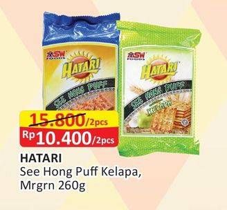 Promo Harga ASIA HATARI See Hong Puff Margarine, Kelapa per 2 bungkus 260 gr - Alfamart