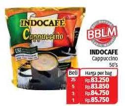 Promo Harga Indocafe Cappuccino 50 pcs - Lotte Grosir