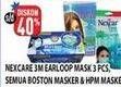 Promo Harga 3M NEXCARE Masker Earloop 3 pcs - Hypermart