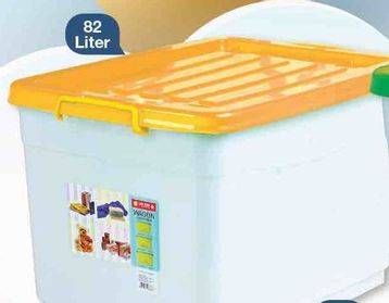 Promo Harga LION STAR Wagon Container 82 ltr - LotteMart