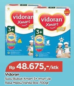 Promo Harga Vidoran Xmart 3+ Madu, Vanilla 725 gr - TIP TOP