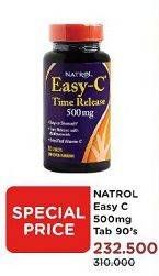 Promo Harga NATROL Easy C 500mg 90 pcs - Watsons