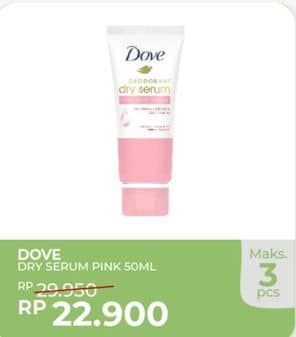 Promo Harga Dove Deodorant Dry Serum Niacinamide + Collagen 50 ml - Yogya