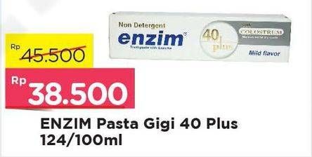 Promo Harga ENZIM Pasta Gigi 40 PLus 100ml/124ml  - Alfamart
