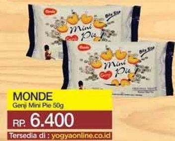 Promo Harga MONDE Genji Mini Pie Original 50 gr - Yogya