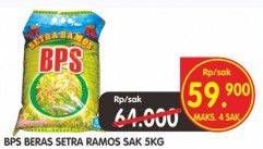 Promo Harga BPS Beras Setra Ramos 5 kg - Superindo