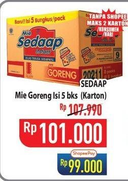 Promo Harga SEDAAP Mie Goreng per 40 pcs 90 gr - Hypermart