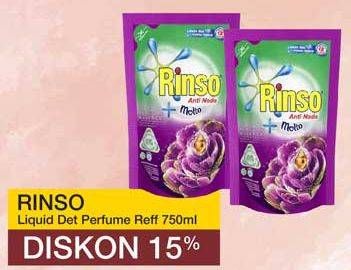 Promo Harga RINSO Liquid Detergent + Molto Purple Perfume Essence 750 ml - Yogya