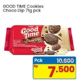 Promo Harga Good Time Cookies Chocochips Choco Dip 71 gr - Indomaret