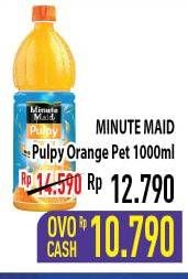 Promo Harga MINUTE MAID Juice Pulpy Orange 1000 ml - Hypermart