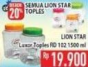 Promo Harga LION STAR Luxor Round Candy Jar  - Hypermart