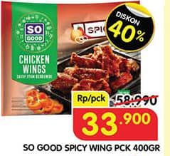 Promo Harga So Good Spicy Wing 400 gr - Superindo