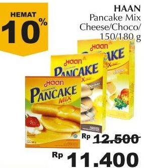 Promo Harga Haan Pancake Mix Cheese, Chocolate 150 gr - Giant