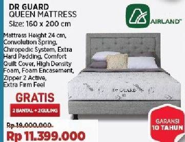 Promo Harga Airland Dr Guard Mattress Queen 160x200  - COURTS