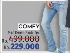 Promo Harga COMFY Men Denim Pants  - LotteMart