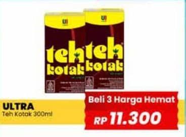 Promo Harga Ultra Teh Kotak 300 ml - Yogya