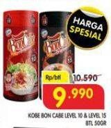 Promo Harga Kobe Bon Cabe Bubuk Cabe Original Level 10, Original Level 15 45 gr - Superindo