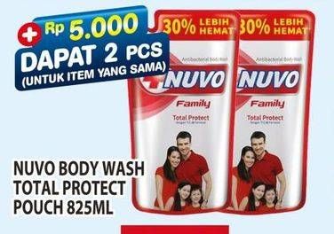 Promo Harga Nuvo Body Wash Total Protect 825 ml - Hypermart