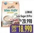 Promo Harga Luwak White Koffie Less Sugar per 20 sachet 20 gr - Hypermart