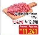 Promo Harga Daging Giling Sapi Premium per 100 gr - Hypermart