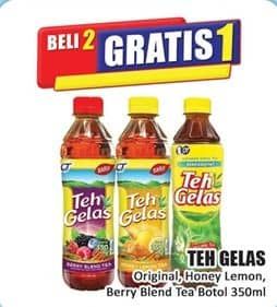 Promo Harga Teh Gelas Tea Original, Honey Lemon, Berry Blend 350 ml - Hari Hari