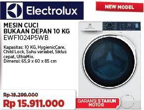 Promo Harga Electrolux EWF1024P5WB | Mesin Cuci  - COURTS