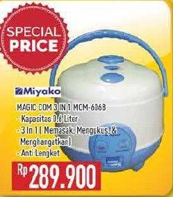 Promo Harga MIYAKO MCM-606 B Magic Com  - Hypermart