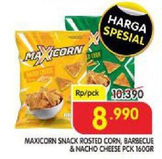 Promo Harga MAXICORN Snack Barbecue Nacho Cheese, Roasted Corn 160 gr - Superindo