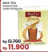 Promo Harga Max Tea Minuman Teh Bubuk Tarikk per 5 sachet 25 gr - Indomaret