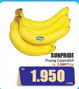 Promo Harga Sunpride Pisang Cavendish per 100 gr - Hari Hari