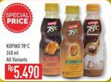 Promo Harga Kopiko 78C Drink All Variants 240 ml - Hypermart