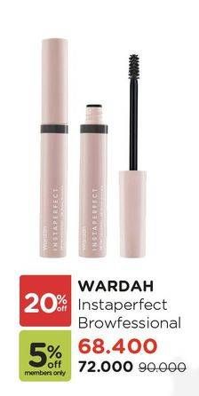 Promo Harga WARDAH Instaperfect Browfessional 3D Brow Mascara  - Watsons