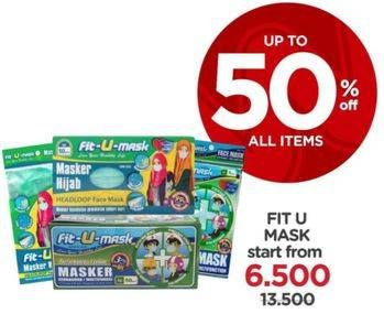 Promo Harga FIT-U-MASK Masker All Variants  - Watsons