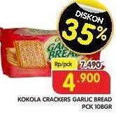 Promo Harga KOKOLA Crackers Garlic Bread 108 gr - Superindo