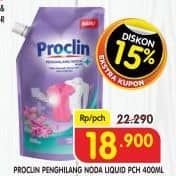 Promo Harga Proclin Penghilang Noda Cair 400 ml - Superindo