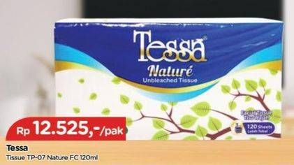 Promo Harga Tessa Facial Tissue TP 07 120 sheet - TIP TOP