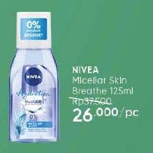 Promo Harga Nivea MicellAir Skin Breathe Micellar Water 125 ml - Guardian