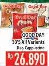 Promo Harga Good Day Instant Coffee 3 in 1 All Variants, Kecuali Cappucino 30 pcs - Hypermart
