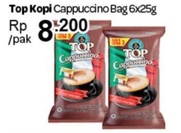 Promo Harga Top Coffee Cappuccino per 6 sachet 25 gr - Carrefour