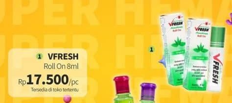 Promo Harga Cap Lang VFresh Aromatherapy 8 ml - Guardian