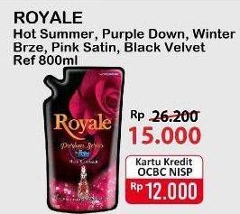 Promo Harga SO KLIN Royale Parfum Collection Hot Summer, Purple Dawn, Winter Breeze, Pink Satin, Black Velvet 800 ml - Alfamart