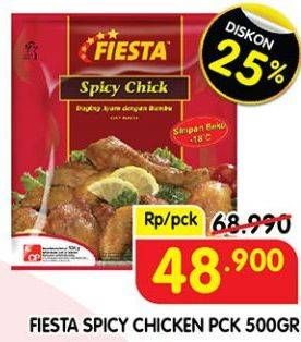 Promo Harga Fiesta Ayam Siap Masak Spicy Chick 500 gr - Superindo