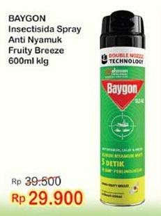 Promo Harga BAYGON Insektisida Spray Fruity Breeze 600 ml - Indomaret