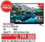 Promo Harga SHARP LC-32SA4200i | LED TV  - Hypermart