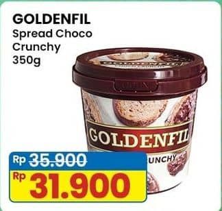 Promo Harga Goldenfil Selai Choco Crunchy 350 gr - Indomaret