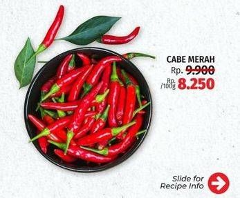 Promo Harga Cabe Merah Besar per 100 gr - LotteMart